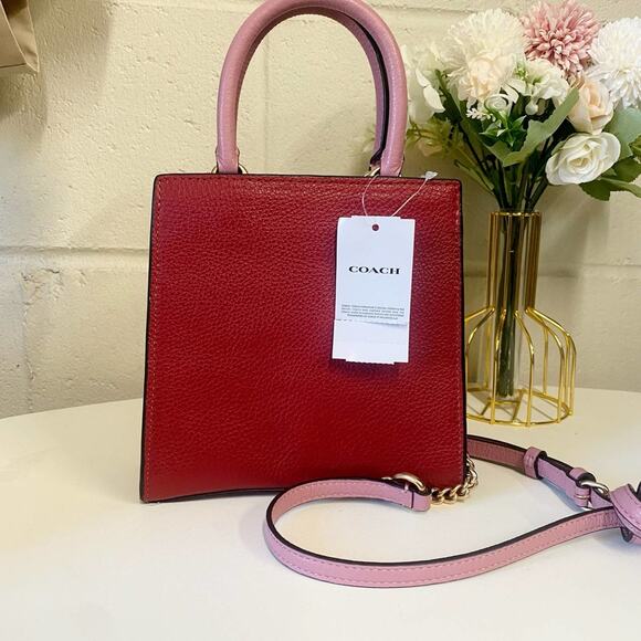 COACH C6994 Mini Pepper Crossbody Bag In 1941 Red Multi - Picture 5 of 8